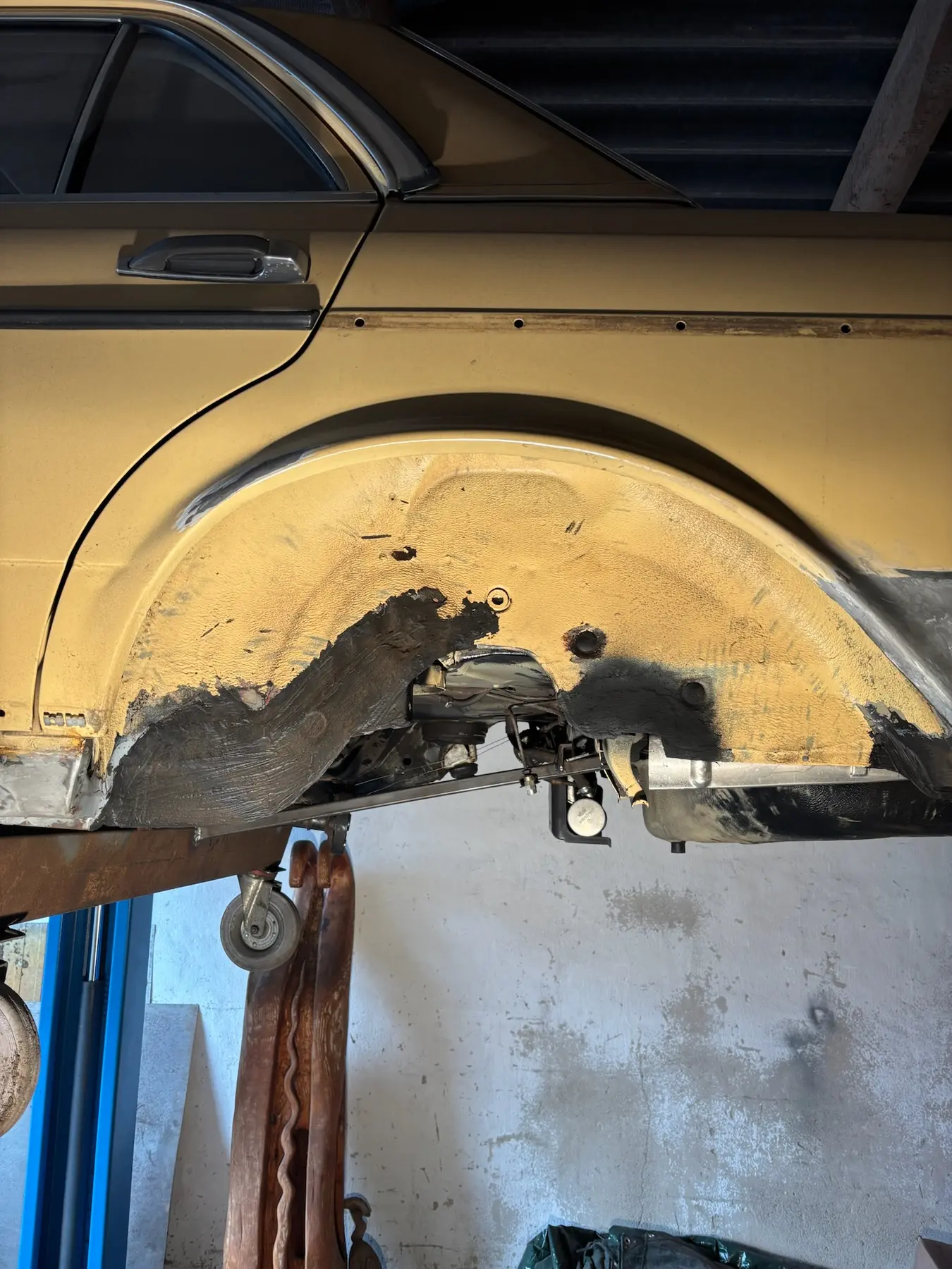 Radhaus eines Oldtimers nach der Reinigung